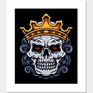 Skull King Head Posters and Art